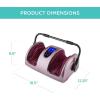 imageBest Choice Products Heated Shiatsu Foot Massager for Pain Relief Plantar Fasciitis Neuropathy Blood Circulation wCompact Design  Satin BlackRose Gold