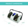 imageBest Choice Products Heated Shiatsu Foot Massager for Pain Relief Plantar Fasciitis Neuropathy Blood Circulation wCompact Design  Satin BlackSage Green