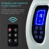 imageBest Choice Products Heated Shiatsu Foot Massager for Pain Relief Plantar Fasciitis Neuropathy Blood Circulation wCompact Design  Satin BlackSage Green