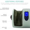 imageBest Choice Products Heated Shiatsu Foot Massager for Pain Relief Plantar Fasciitis Neuropathy Blood Circulation wCompact Design  Satin BlackSage Green