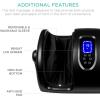 imageBest Choice Products Heated Shiatsu Foot Massager for Pain Relief Plantar Fasciitis Neuropathy Blood Circulation wCompact Design  Satin BlackSatin Black