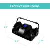 imageBest Choice Products Heated Shiatsu Foot Massager for Pain Relief Plantar Fasciitis Neuropathy Blood Circulation wCompact Design  Satin BlackSatin Black