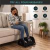 imageBest Choice Products Heated Shiatsu Foot Massager for Pain Relief Plantar Fasciitis Neuropathy Blood Circulation wCompact Design  Satin BlackSatin Black