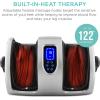 imageBest Choice Products Heated Shiatsu Foot Massager for Pain Relief Plantar Fasciitis Neuropathy Blood Circulation wCompact Design  Satin BlackSilver