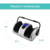 imageBest Choice Products Heated Shiatsu Foot Massager for Pain Relief Plantar Fasciitis Neuropathy Blood Circulation wCompact Design  Satin BlackSilver