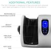 imageBest Choice Products Heated Shiatsu Foot Massager for Pain Relief Plantar Fasciitis Neuropathy Blood Circulation wCompact Design  Satin BlackSilver