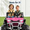 imageBest Choice Products Kids 24V 2Seater Electric Ride On UTV Officially Licensed Honda Talon wParent Control LED Lights Bluetooth  BlackPink