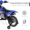 imageBest Choice Products Kids 6V Ride On Motorcycle wTreaded Tires Working Headlights 2mph Top Speed Training Wheels Realistic Sounds Music Battery Charger  OrangeBlue