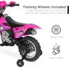 imageBest Choice Products Kids 6V Ride On Motorcycle wTreaded Tires Working Headlights 2mph Top Speed Training Wheels Realistic Sounds Music Battery Charger  OrangeHot Pink