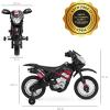 imageBest Choice Products Kids 6V Ride On Motorcycle wTreaded Tires Working Headlights 2mph Top Speed Training Wheels Realistic Sounds Music Battery Charger  OrangeBlack