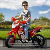 imageBest Choice Products Kids 6V Ride On Motorcycle wTreaded Tires Working Headlights 2mph Top Speed Training Wheels Realistic Sounds Music Battery Charger  OrangeRed