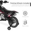 imageBest Choice Products Kids 6V Ride On Motorcycle wTreaded Tires Working Headlights 2mph Top Speed Training Wheels Realistic Sounds Music Battery Charger  OrangeBlack