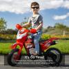 imageBest Choice Products Kids 6V Ride On Motorcycle wTreaded Tires Working Headlights 2mph Top Speed Training Wheels Realistic Sounds Music Battery Charger  OrangeHot Pink