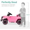 imageBest Choice Products Kids 6V Ride On Truck wParent Remote Control 3 Speeds LED Lights BlackPink