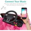 imageBest Choice Products Kids 6V Ride On Truck wParent Remote Control 3 Speeds LED Lights BlackPink