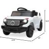 imageBest Choice Products Kids 6V Ride On Truck wParent Remote Control 3 Speeds LED Lights BlackWhite