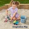 imageBest Choice Products Kids Large Octagonal Wooden Outdoor Sandbox with Cover w 4 Reinforced Benches 8 Seats XL Sandpit Bottom Liner  BrownNatural