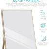 imageBest Choice Products Large 65x22in Full Length Mirror Rectangular Hanging ampamp Leaning Floor Mirror for Bedroom Living Room Vertical Horizontal wHigh Clarity Beveled Edges AntiBlast Film  GoldGold