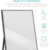 imageBest Choice Products Large 65x22in Full Length Mirror Rectangular Hanging ampamp Leaning Floor Mirror for Bedroom Living Room Vertical Horizontal wHigh Clarity Beveled Edges AntiBlast Film  GoldBlack