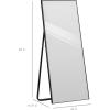 imageBest Choice Products Large 65x22in Full Length Mirror Rectangular Hanging ampamp Leaning Floor Mirror for Bedroom Living Room Vertical Horizontal wHigh Clarity Beveled Edges AntiBlast Film  GoldBlack