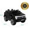 imageBest Choice Products Licensed Ford F150 Lightning Truck Kids 24V 2Seater Electric Ride On Car Toy w 132lb Weight Capacity Parent Control  GrayBlack
