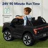 imageBest Choice Products Licensed Ford F150 Lightning Truck Kids 24V 2Seater Electric Ride On Car Toy w 132lb Weight Capacity Parent Control  GrayBlack