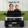imageBest Choice Products Licensed Ford F150 Lightning Truck Kids 24V 2Seater Electric Ride On Car Toy w 132lb Weight Capacity Parent Control  GrayBlack