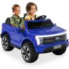 imageBest Choice Products Licensed Ford F150 Lightning Truck Kids 24V 2Seater Electric Ride On Car Toy w 132lb Weight Capacity Parent Control  GrayBlue