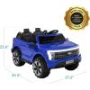 imageBest Choice Products Licensed Ford F150 Lightning Truck Kids 24V 2Seater Electric Ride On Car Toy w 132lb Weight Capacity Parent Control  GrayBlue
