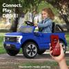 imageBest Choice Products Licensed Ford F150 Lightning Truck Kids 24V 2Seater Electric Ride On Car Toy w 132lb Weight Capacity Parent Control  GrayBlue