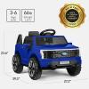 imageBest Choice Products Licensed Ford F150 Lightning Truck Kids 24V 2Seater Electric Ride On Car Toy w 132lb Weight Capacity Parent Control  GrayBlue