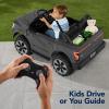 imageBest Choice Products Licensed Ford F150 Lightning Truck Kids 24V 2Seater Electric Ride On Car Toy w 132lb Weight Capacity Parent Control  GrayGray