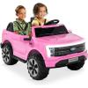 imageBest Choice Products Licensed Ford F150 Lightning Truck Kids 24V 2Seater Electric Ride On Car Toy w 132lb Weight Capacity Parent Control  GrayPink