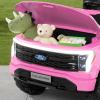 imageBest Choice Products Licensed Ford F150 Lightning Truck Kids 24V 2Seater Electric Ride On Car Toy w 132lb Weight Capacity Parent Control  GrayPink
