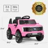 imageBest Choice Products Licensed Ford F150 Lightning Truck Kids 24V 2Seater Electric Ride On Car Toy w 132lb Weight Capacity Parent Control  GrayPink