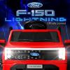 imageBest Choice Products Licensed Ford F150 Lightning Truck Kids 24V 2Seater Electric Ride On Car Toy w 132lb Weight Capacity Parent Control  GrayRed