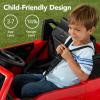 imageBest Choice Products Licensed Ford F150 Lightning Truck Kids 24V 2Seater Electric Ride On Car Toy w 132lb Weight Capacity Parent Control  GrayRed