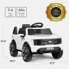 imageBest Choice Products Licensed Ford F150 Lightning Truck Kids 24V 2Seater Electric Ride On Car Toy w 132lb Weight Capacity Parent Control  GrayWhite