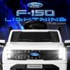 imageBest Choice Products Licensed Ford F150 Lightning Truck Kids 24V 2Seater Electric Ride On Car Toy w 132lb Weight Capacity Parent Control  GrayWhite