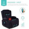imageBest Choice Products Modern Linen Electric Power Lift Chair Recliner Massage Chair Adjustable Furniture for Back Legs w 3 Positions USB Port Heat Cupholders EasytoReach Button  GrayBlack
