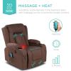 imageBest Choice Products Modern Linen Electric Power Lift Chair Recliner Massage Chair Adjustable Furniture for Back Legs w 3 Positions USB Port Heat Cupholders EasytoReach Button  GrayBrown