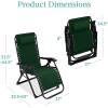 imageBest Choice Products Oversized Zero Gravity Chair Folding Outdoor Patio Recliner XL Anti Gravity Lounger wRemovable Cushion Cup Holder Side Tray 350lb Capacity  Graphite BlueForest Green
