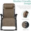 imageBest Choice Products Oversized Zero Gravity Chair Folding Outdoor Patio Recliner XL Anti Gravity Lounger wRemovable Cushion Cup Holder Side Tray 350lb Capacity  Graphite BlueTaupe
