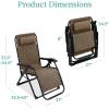 imageBest Choice Products Oversized Zero Gravity Chair Folding Outdoor Patio Recliner XL Anti Gravity Lounger wRemovable Cushion Cup Holder Side Tray 350lb Capacity  Graphite BlueTaupe