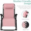 imageBest Choice Products Oversized Zero Gravity Chair Folding Outdoor Patio Recliner XL Anti Gravity Lounger wRemovable Cushion Cup Holder Side Tray 350lb Capacity  Graphite BluePink