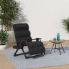 imageBest Choice Products Oversized Zero Gravity Chair Folding Outdoor Patio Recliner XL Anti Gravity Lounger wRemovable Cushion Cup Holder Side Tray 350lb Capacity  Graphite BlueOnyx Black