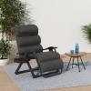 imageBest Choice Products Oversized Zero Gravity Chair Folding Outdoor Patio Recliner XL Anti Gravity Lounger wRemovable Cushion Cup Holder Side Tray 350lb Capacity  Graphite BlueFossil Gray