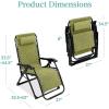 imageBest Choice Products Oversized Zero Gravity Chair Folding Outdoor Patio Recliner XL Anti Gravity Lounger wRemovable Cushion Cup Holder Side Tray 350lb Capacity  Graphite BlueLime Green