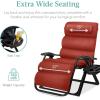 imageBest Choice Products Oversized Zero Gravity Chair Folding Outdoor Patio Recliner XL Anti Gravity Lounger wRemovable Cushion Cup Holder Side Tray 350lb Capacity  Graphite BlueBurnt Orange