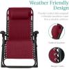 imageBest Choice Products Oversized Zero Gravity Chair Folding Outdoor Patio Recliner XL Anti Gravity Lounger wRemovable Cushion Cup Holder Side Tray 350lb Capacity  Graphite BlueBurgundy